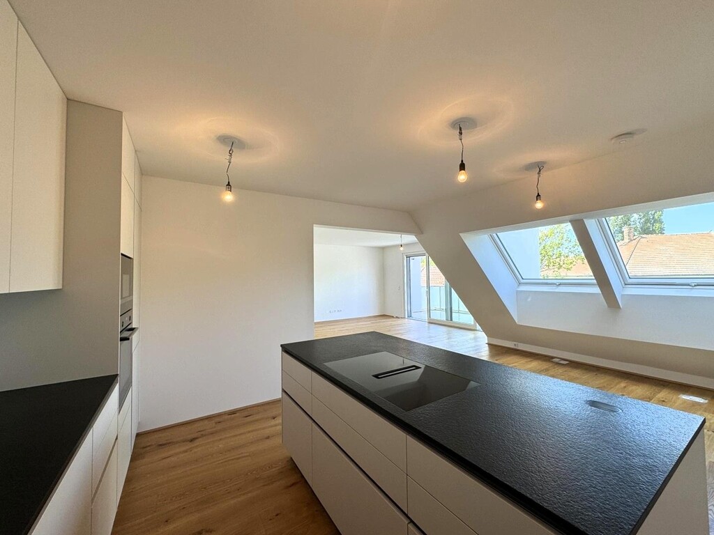 Wohnzimmer, Designerküche, Steinplatte, Miele