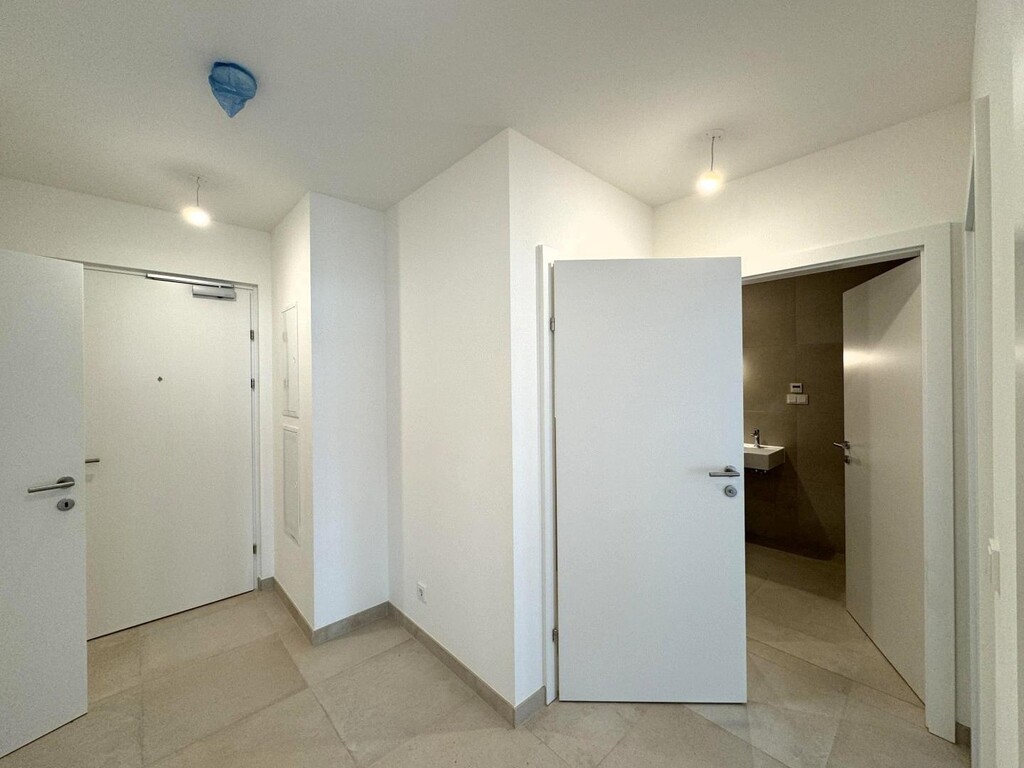 Wohnungseingang, Blick ins Gäste-WC und Bad